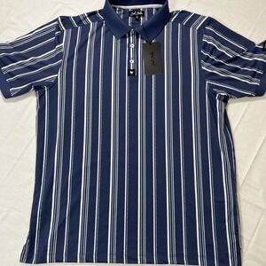 New Bad Birdie Polo Shirt Men's Size XL Blue Rigid Winning Streak Golf